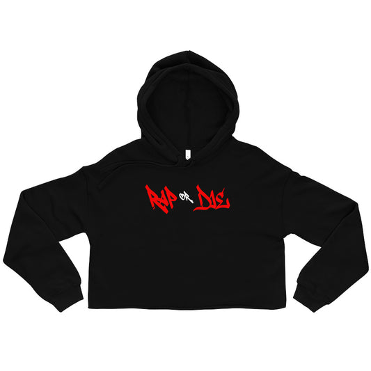 Rap or Die Crop Hoodie