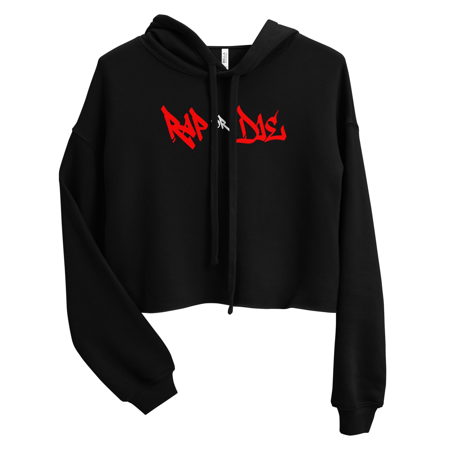 Rap or Die Crop Hoodie