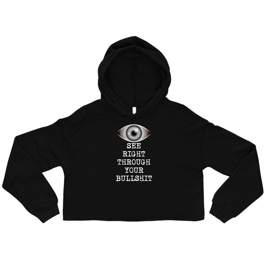 Eye See Crop Hoodie