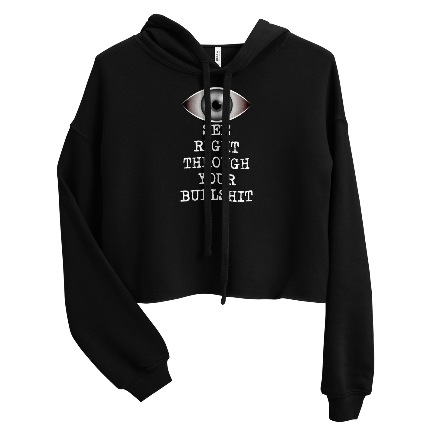 Eye See Crop Hoodie